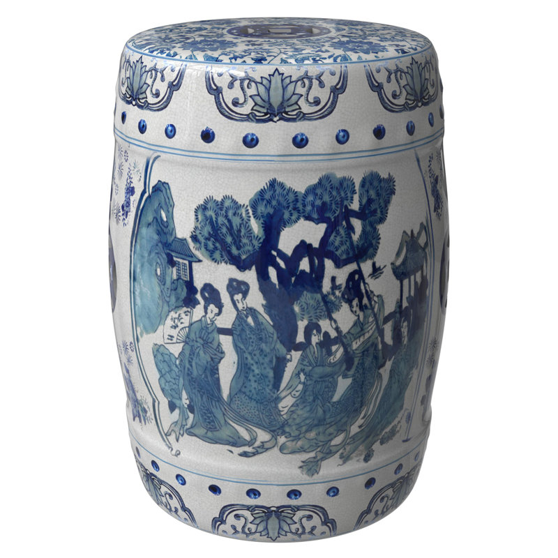 Prunty Ceramic Accent Stool