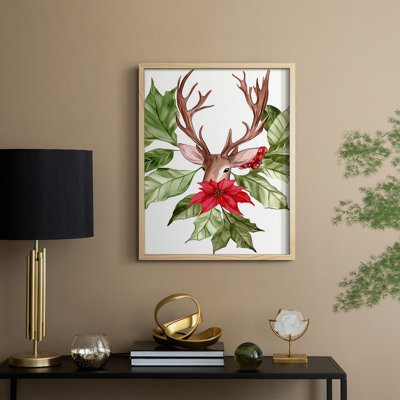 «Christmas Holiday Art DCCCL», reproduction encadrée - bois massif