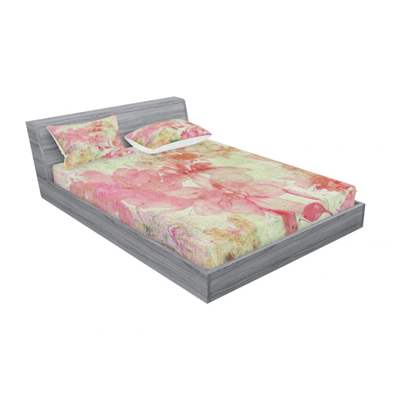 Microfiber Sheet Set, Queen Sheet Set with Fitted Sheet