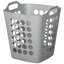 Panier à linge flexible en plastique - Panier de rangement carré avec poignées latérales pour un transport facile - Organisateur polyvalent pour la lessive et le rangement domestique, 50 litres-145230262