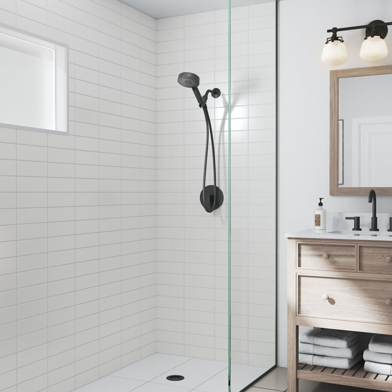 Nebia Yuba 5-Setting Handshower 1.5 gpm, Chrome, Matte Black