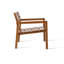 Chaise longue d'extérieur en teck Hrant