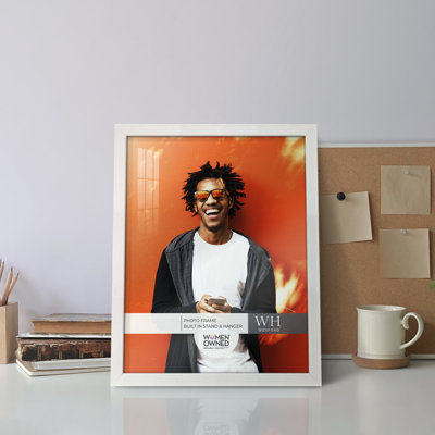 White Wood Picture Frame - Set of 8