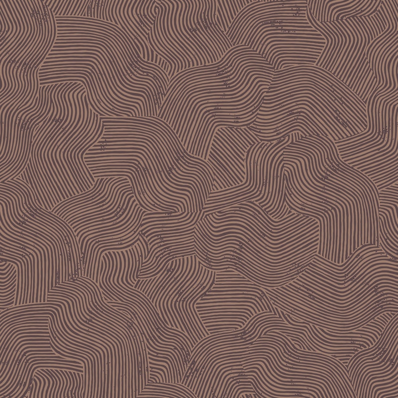 Papier peint Bahia Dunes Bordeaux, Rouge