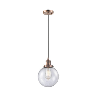 Luminaire suspendu sphère 1 lumière Clementina