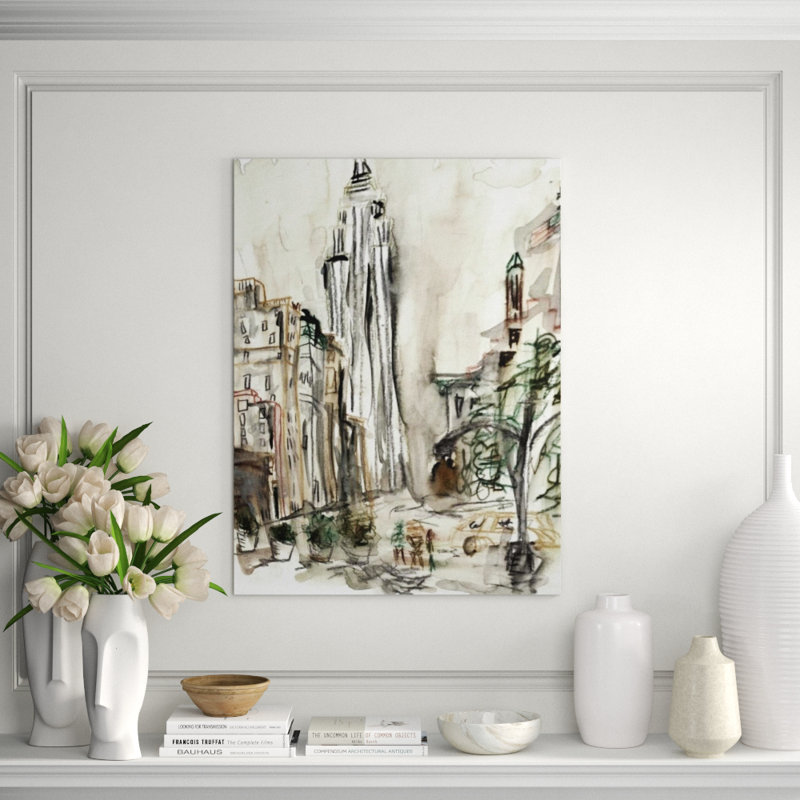 Lost In The City III Print by Janice Aron, Glass Coat, 40" H x 30" W x 1.5" D