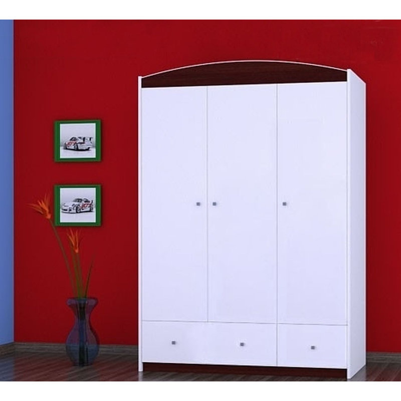 Ornelas 3 Door Wardrobe, Black