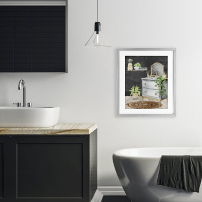 Ensemble de meuble-lavabo Relaxed Green, impression par Kim Allen
