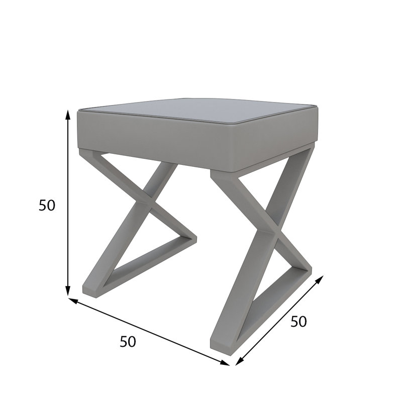 Ensemble coiffeuse avec tabouret et Miroir, Ultrabrillant