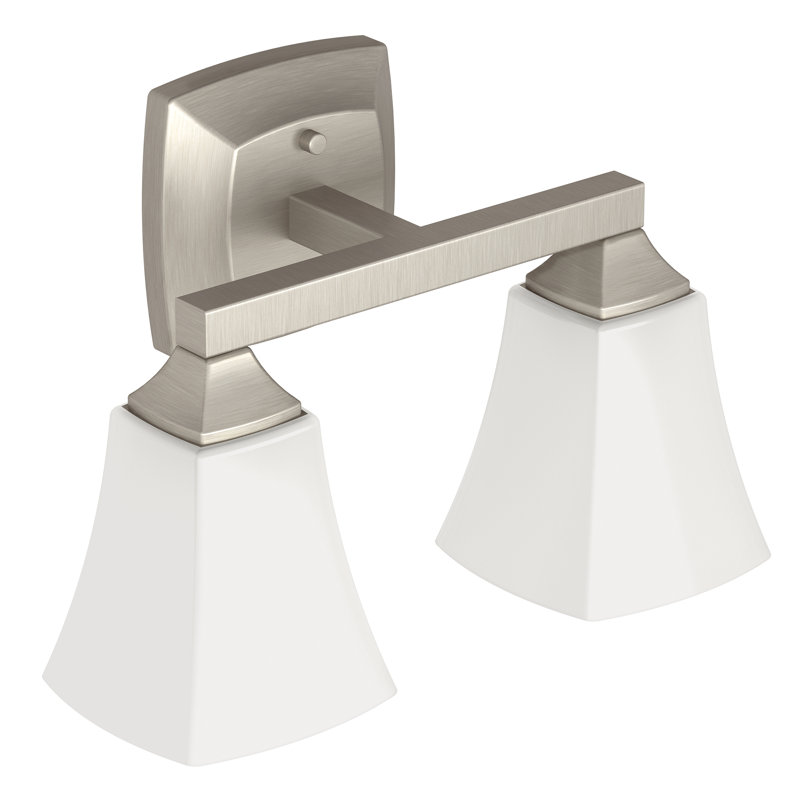 Éclairage pour meuble-lavabo 2 lumières Voss, Nickel brossé