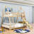 Crestside Kids Twin Over Queen Bunk Bed with Slide and Ladder-1343265144
