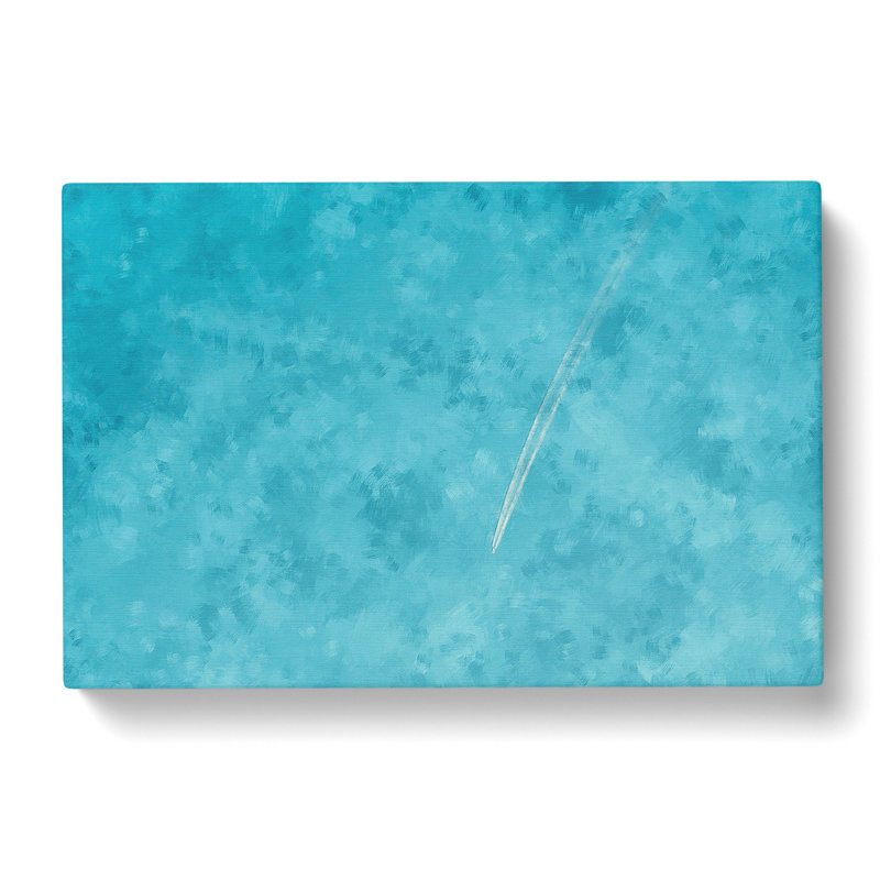 Airplane Trail In The Sky Painting - Wrapped Canvas, 40cm H x 60cm W x 3cm D