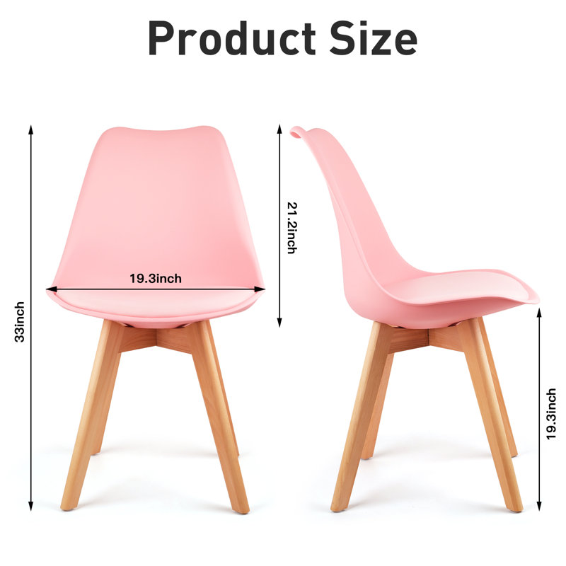 Chaise d'appoint Kelven, Rose