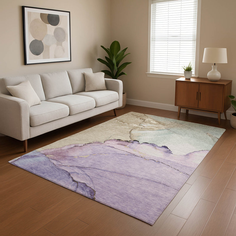 Premium Machine Washable Otte AMF1783 Modern Rug, Rectangle 8' x 10'