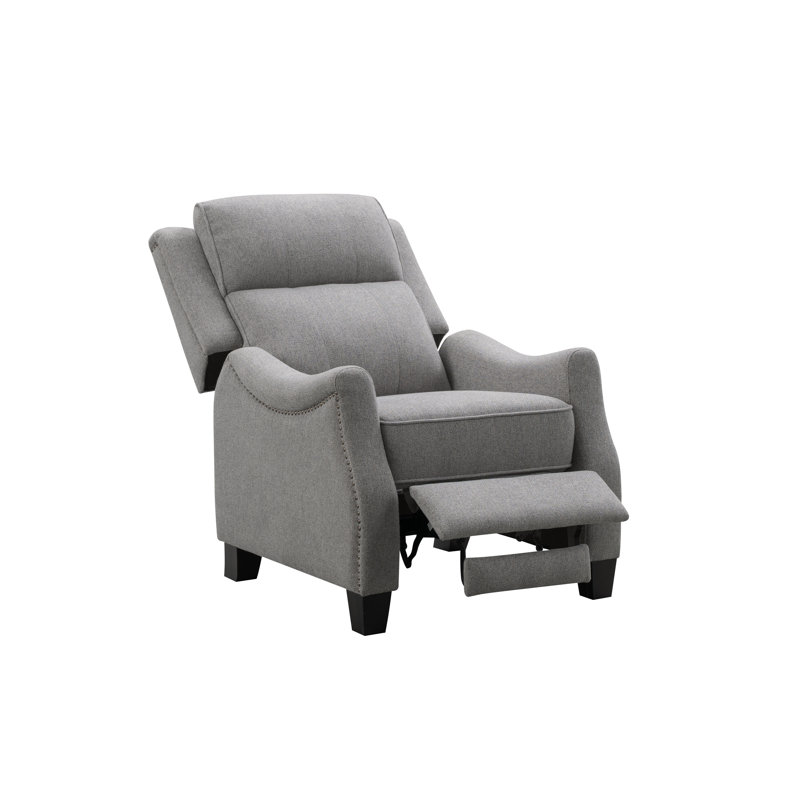 Neo Upholstered Recliner, Gray Velvet