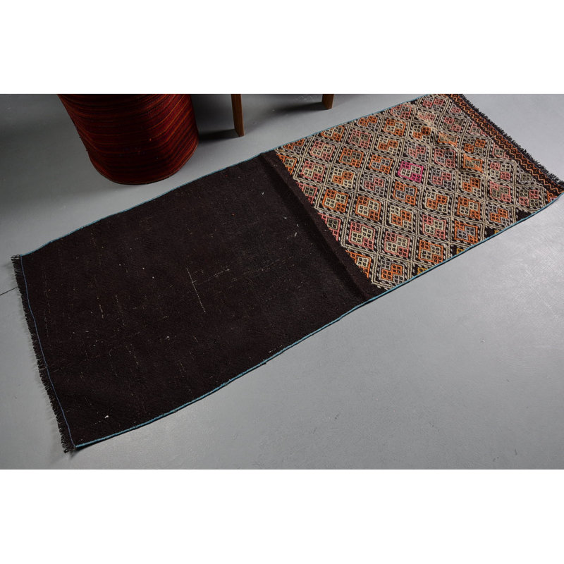 Tapis moderne, tapis turcs, tapis rétro, tapis tissés à plat, kilim, tapis noirs, tapis de couloir rétro