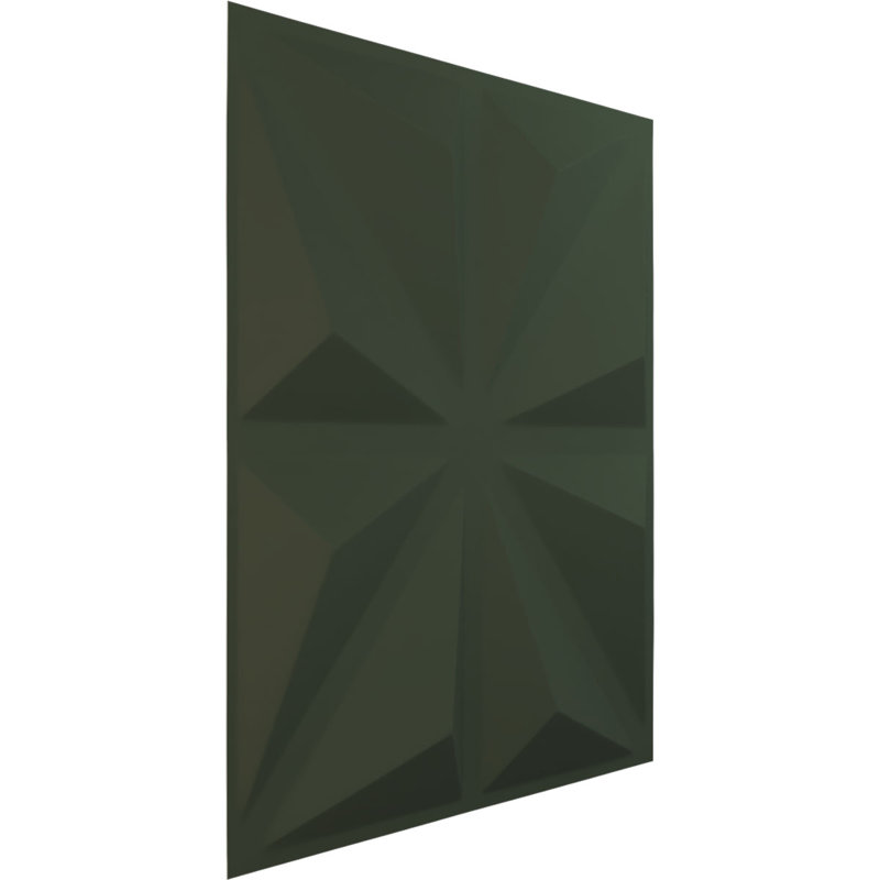 Bailey EnduraWall Decorative 3D Wall Panel, UltraCover Satin Hunt Club Green