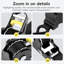 Sangles rétractables à cliquet | 4 sangles auto-rétractables avec sangles à cliquet robustes avec boucles souples pour moto, camion, remorque, fourgon utilitaire | Résistance à la rupture de 1500 lb
