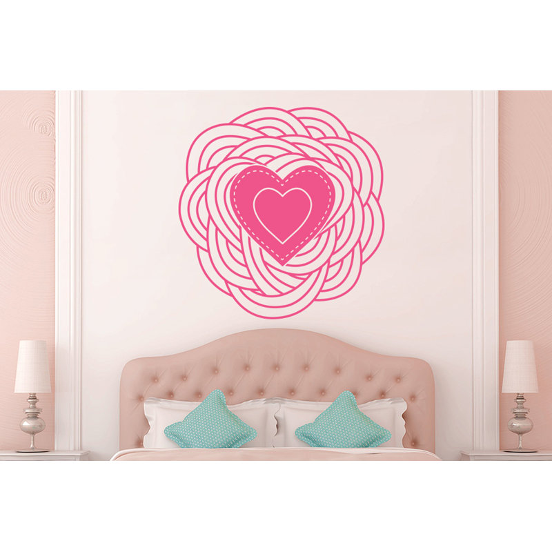 Abstract Wall Decal, Pink