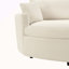 Très grand canapé-lit double avec méridienne 102,3 po et canapé-lit rembourré avec siège profond et ports USB pour le salon-290064573