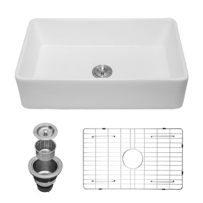 33 " L Single Bowl Ceramic Kitchen Sink