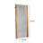 Alischa Wood Flat Floor Mirror