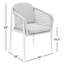Chaise de patio avec coussin Caraker