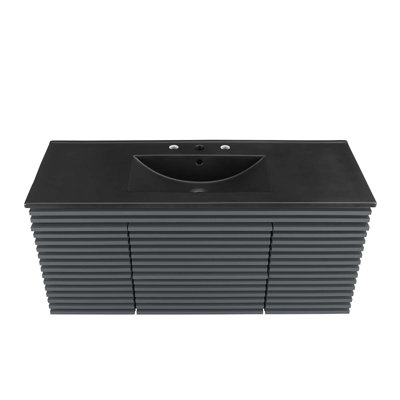 Meuble-lavabo mural 48 po Modway Render