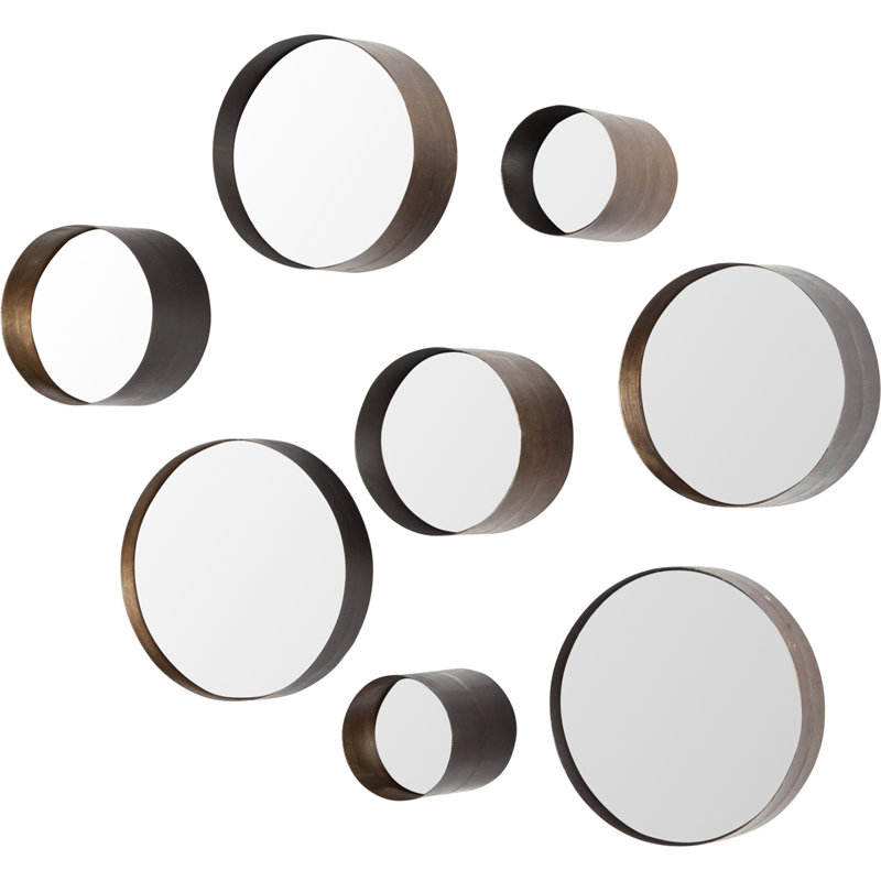 Ensemble de 8 miroirs biseautés modernes et contemporains