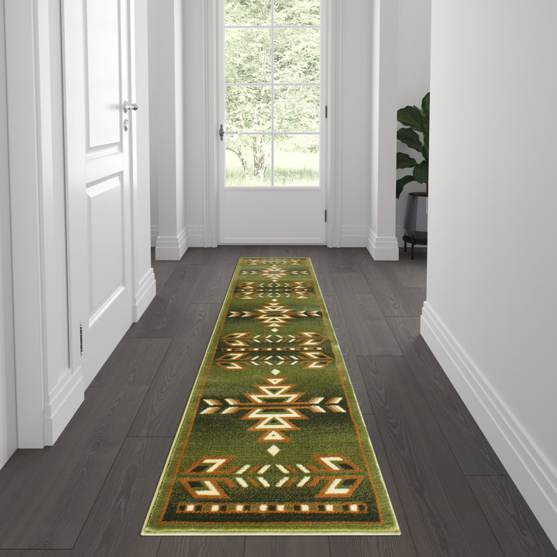 Akyah Multipurpose Southwestern Style Patterned Indoor Area Rug, Runner 2' x 7'