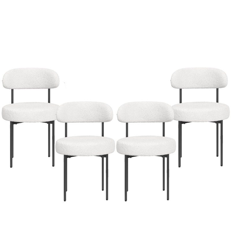 Chaise rembourrée Keerthika, Beige