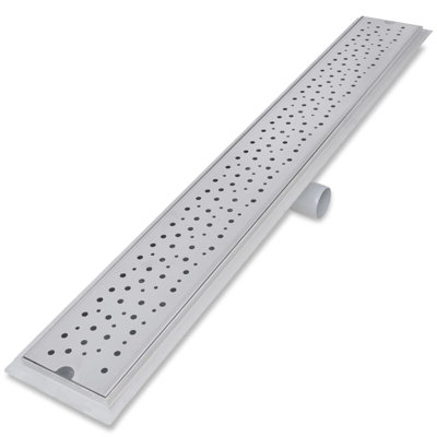 Dorinne 14cm Linear Grid Waste Shower Drain