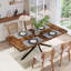 Table de salle à manger rétro extensible, design élégant pour différentes pièces-126986229
