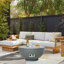 14" H X 28" W Outdoor Propane Fire Pit Table, Round Steel Gas Fire Bowl, 55,000 BTU Patio Fire Pit With Lava Rocks, Cover And Lid