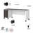 Magomed Piece Standing Desk Office Set-570746471