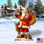 Art de pelouse Woodland Santa Home and Outdoor Decor