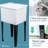 17.75'' L x 23.25'' W Freestanding Laundry Sink with Faucet-57885605-57885603
