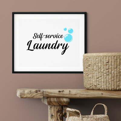 Self-Service Laundry - Unframed Textual Art