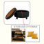 Feros Modern Round Upholstered Storage Ottoman with Removable Tray Lid and Hidden Storage Compartment-126148939