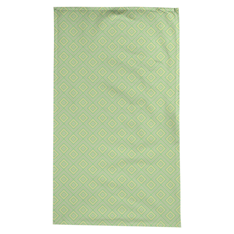 Nappe à treillis carrée Leffel, Vert / Bleu