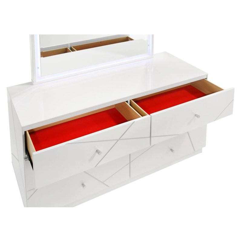 Commode avec tiroirs pour chambre à coucher moderne