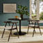 Chaise en cuir et bois Henry-109729064
