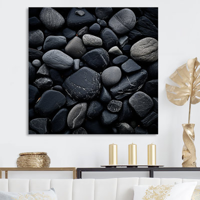 " Black Stones Scenery Minimalism "