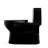 TOTO Redington One-Piece Elongated 1.28 GPF WASHLET+ and Auto Flush Ready Universal Height Toilet with SS124 SoftClose Seat, Ebony - MS672124CEF#51-123826794-123826791
