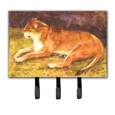 Crochet mural lion