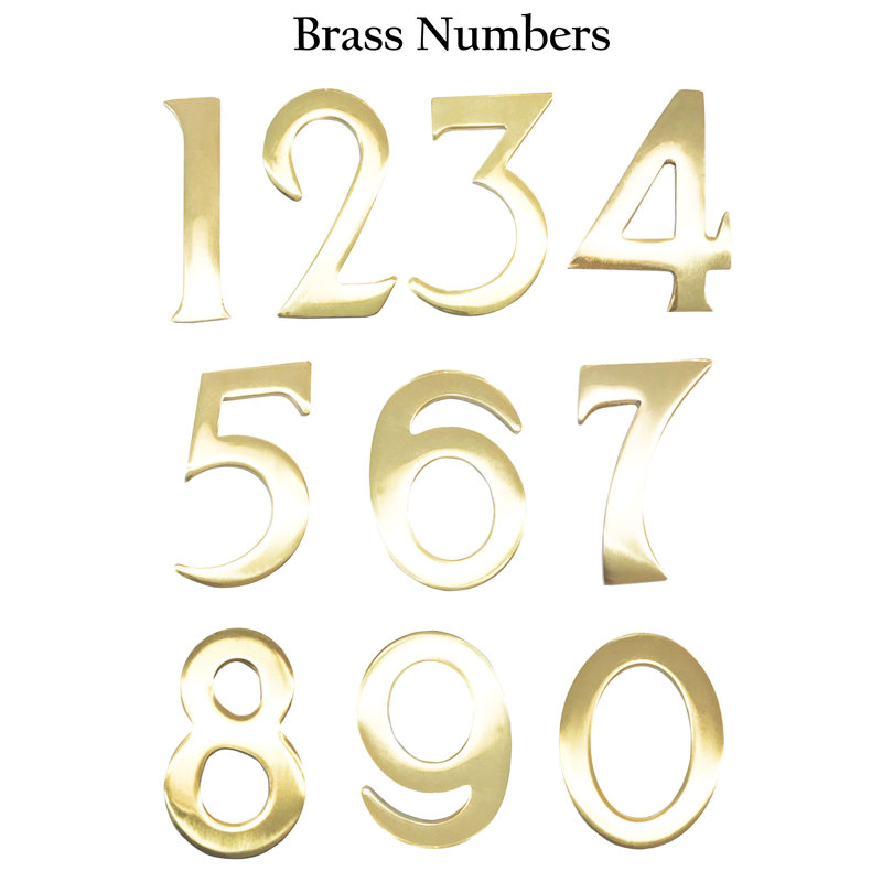 3 po numéro de maison à fixation flottante, 3