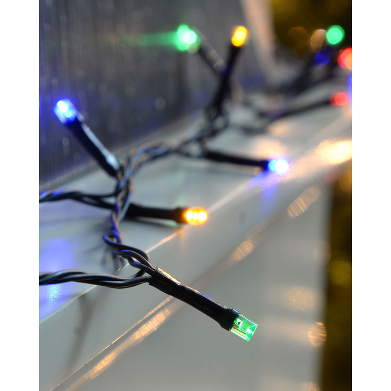 0.1301cm LED Battery Powered 200 - Bulb Paper Lantern String Light, Multi-colour