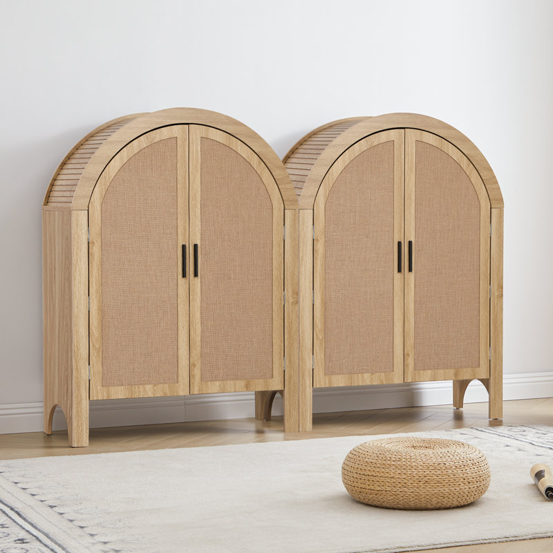 Chantile Arched 4-Tier Kids Bookcase, Yellow