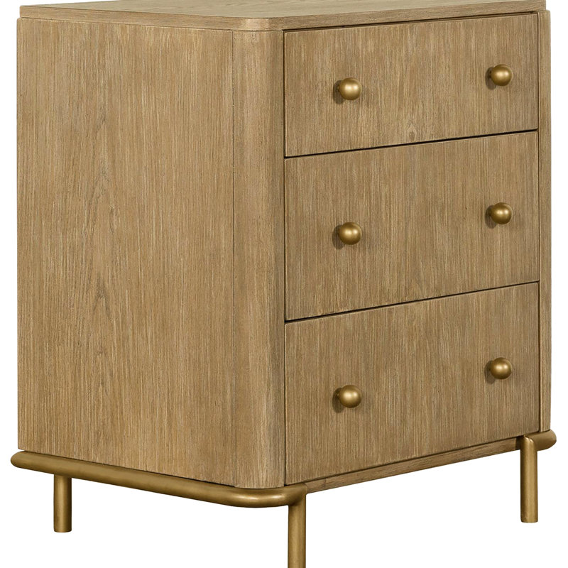 Table de chevet moderne avec 3 panneaux de particules