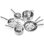 11-Pcs Stainless Steel Cookware Set Tri-Ply Pots And Pans Set With Lids